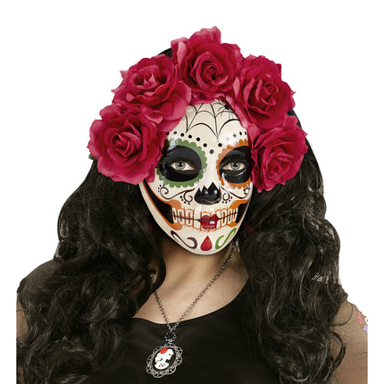 Róże w maskach Dia De Los Muertos