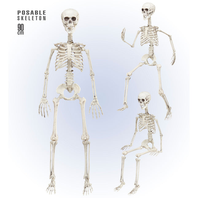 Ruchomy szkielet na Halloween 90 cm