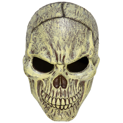 Maska na Halloween Beżowa Czaszka