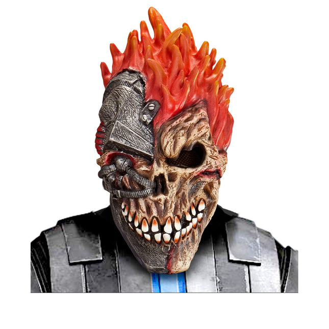 Maska na Halloween Cyber Czaszka