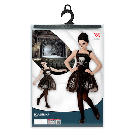 Sukienka na Halloween Dziewczynka Balerina Czaszka