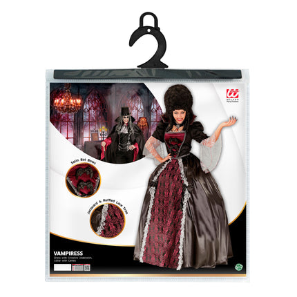 Sukienka na Halloween damska wampir 4-częściowa