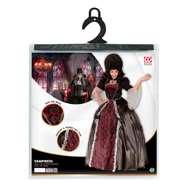 Sukienka na Halloween damska wampir 4-częściowa