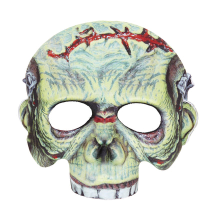 Maska na Halloween Zielony Potwór