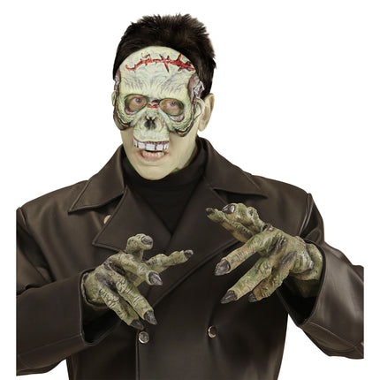Maska na Halloween Zielony Potwór