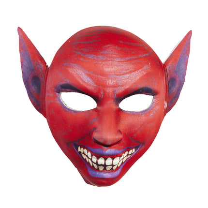 Maska na Halloween Bordowo-czerwony diabeł
