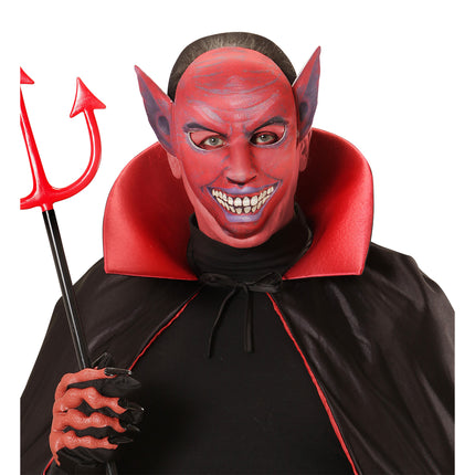 Maska na Halloween Bordowo-czerwony diabeł