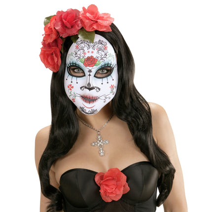 Kolorowa maska Dia De Los Muertos