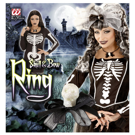 Pierścień Halloween Czaszka