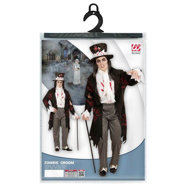 Kostium na Halloween Męski Pan Młody Zombie