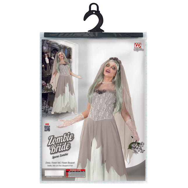 Halloweenowa sukienka damska Zombie Bride