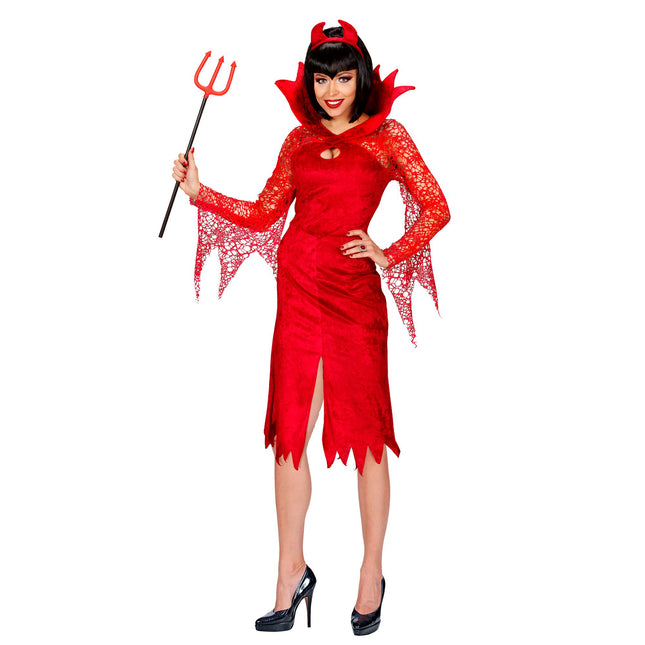 Sukienka damska na Halloween Diabeł 2 szt