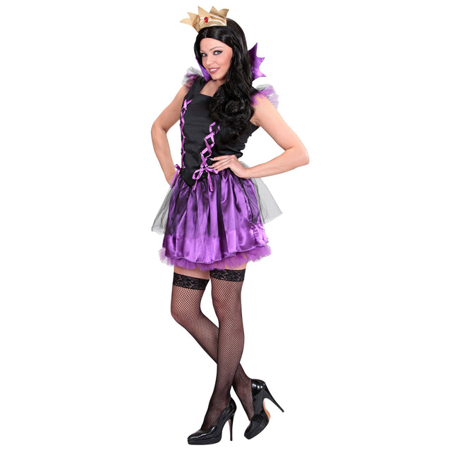 Sukienka na Halloween fioletowa damska Melfizia