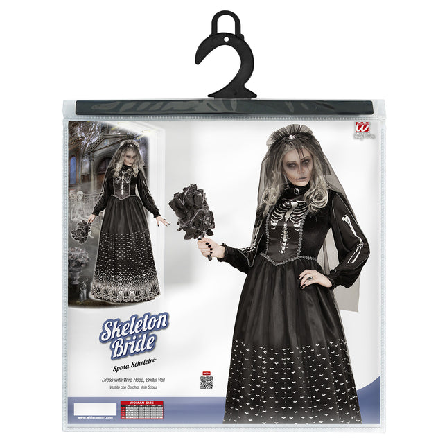 Sukienka na Halloween Szkielet Panny Młodej
