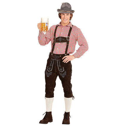 Koszula Oktoberfest czerwono-biała męska