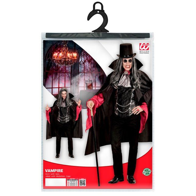 Kostium na Halloween Czarny męski wampir