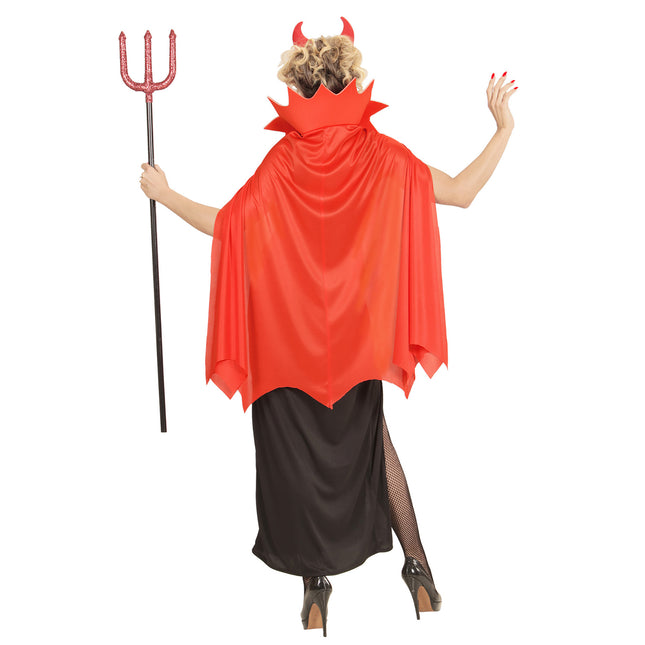 Sukienka na Halloween Czerwono Czarna Damska Diabeł