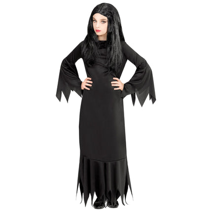 Sukienka na Halloween dla czarnej dziewczyny Mortisia