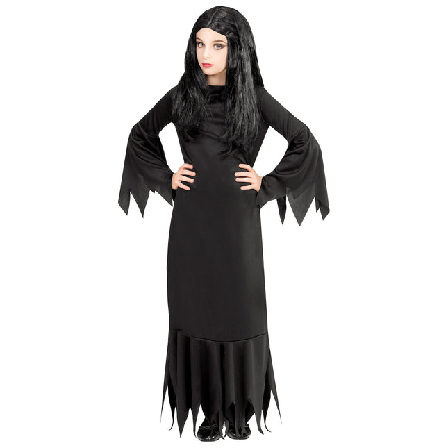Sukienka na Halloween dla czarnej dziewczyny Mortisia