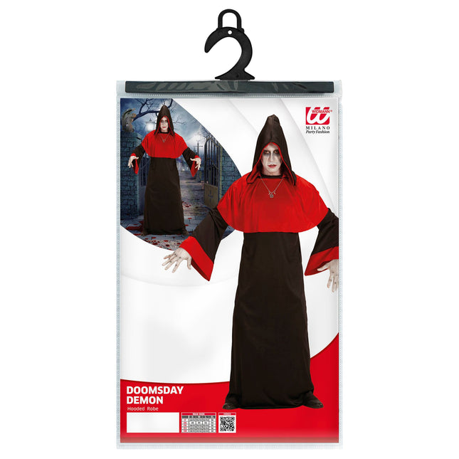 Kostium na Halloween Czarny czerwony męski demon