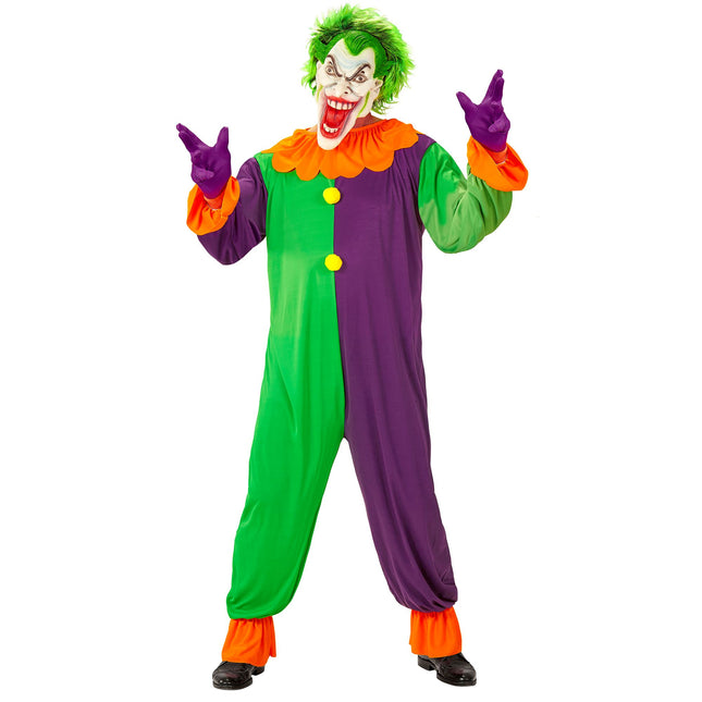 Kolorowy męski kostium na Halloween Joker
