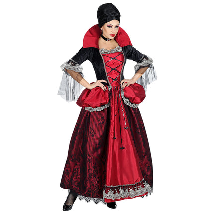 Sukienka na Halloween damska wampir 3-częściowa
