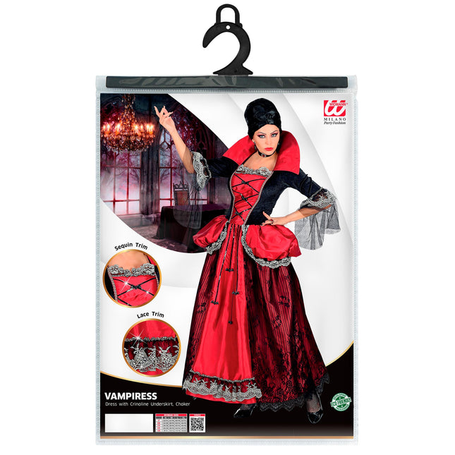 Sukienka na Halloween damska wampir 3-częściowa