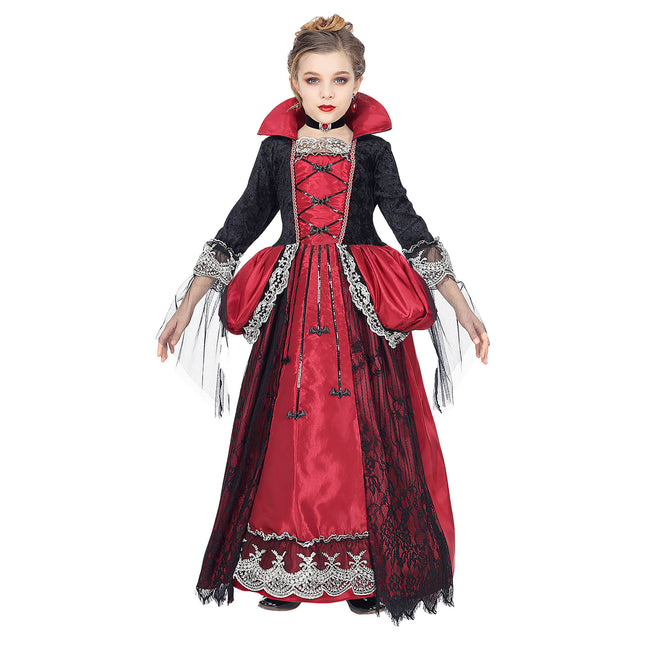 Sukienka na Halloween dla dziewczynki Wampir 3-częściowa