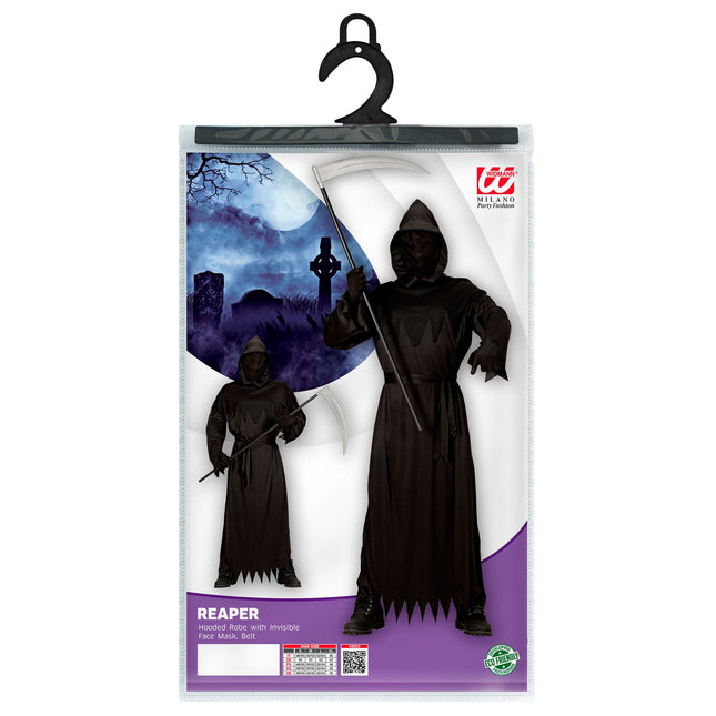 Czarny męski kostium grabarza na Halloween