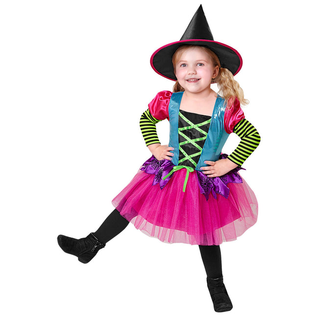 Sukienka na Halloween Dziewczyna Czarownica 2 szt