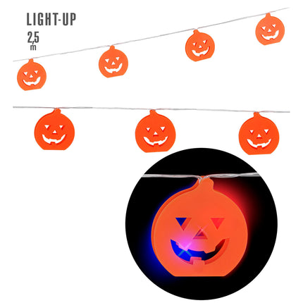 Halloweenowa girlanda dyniowa 2,5 m