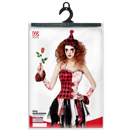 Sukienka damska Harlequin na Halloween
