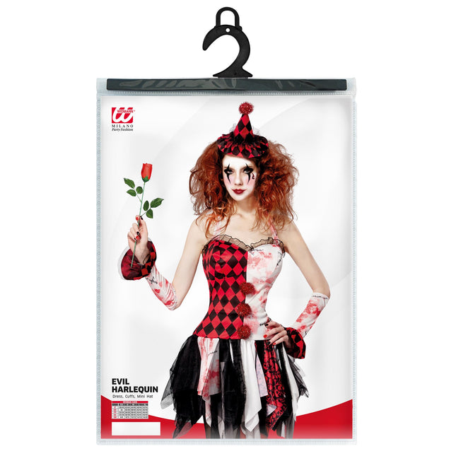 Sukienka damska Harlequin na Halloween