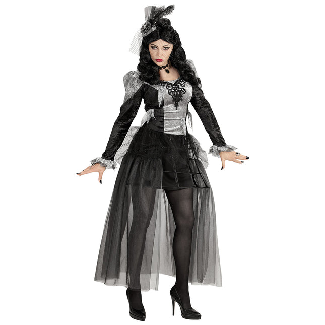 Halloweenowa sukienka damska hrabina