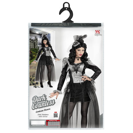 Halloweenowa sukienka damska hrabina
