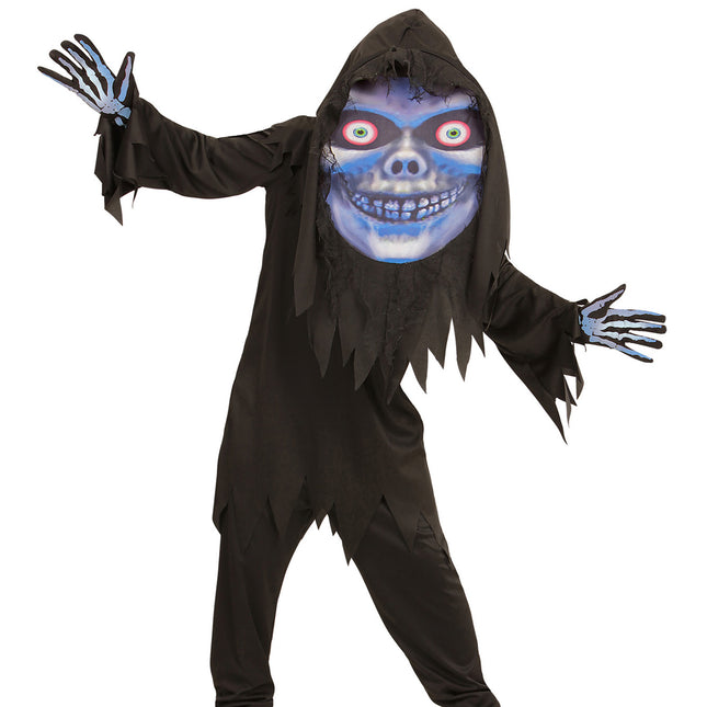 Kostium na Halloween Niebiesko-fioletowy dziecięcy żniwiarz