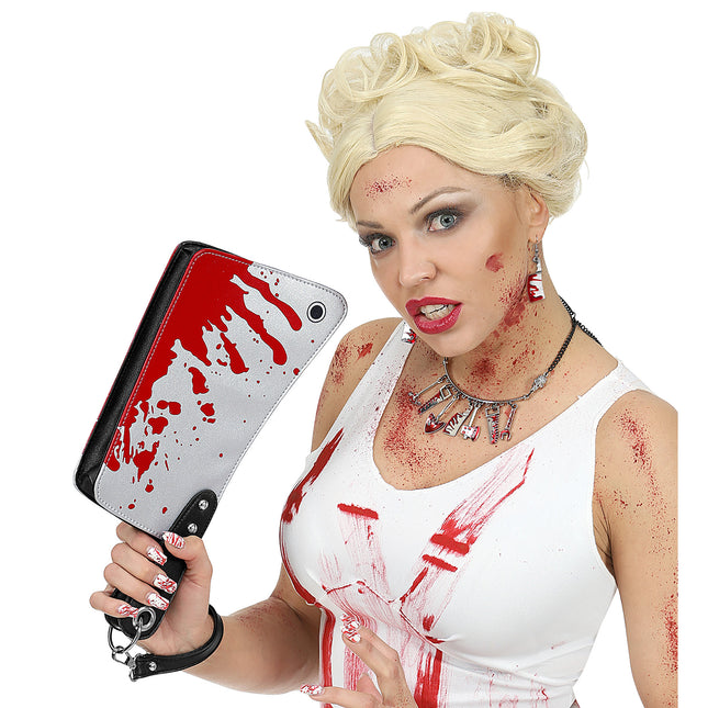 Torba na Halloween Sztuczna krew z noża