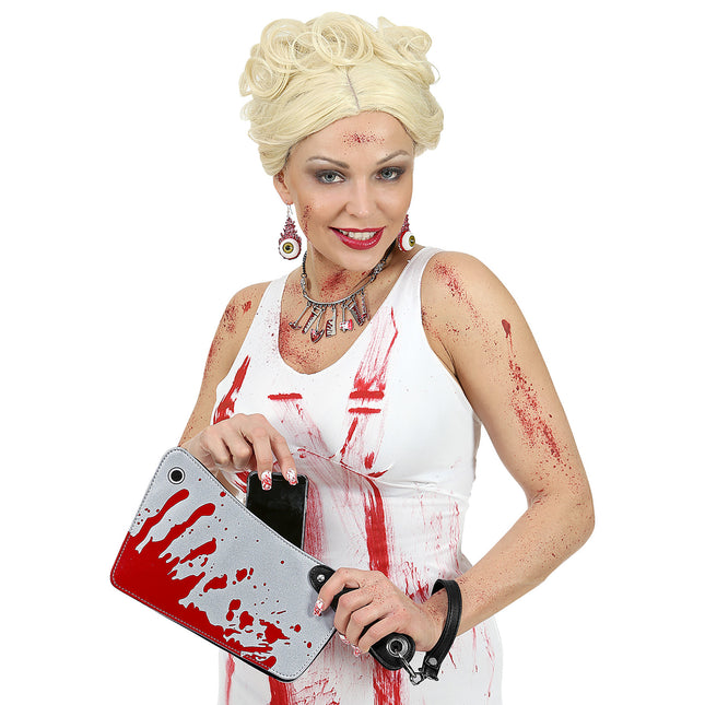 Torba na Halloween Sztuczna krew z noża