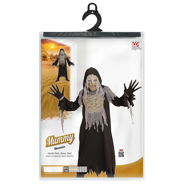Kostium na Halloween dla dziecka Mumia 4 części