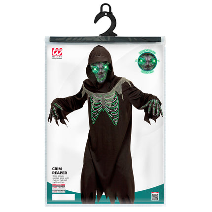 Kostium na Halloween dla dziecka Chudy Żniwiarz 4 szt