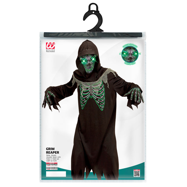 Kostium na Halloween dla dziecka Chudy Żniwiarz 4 szt