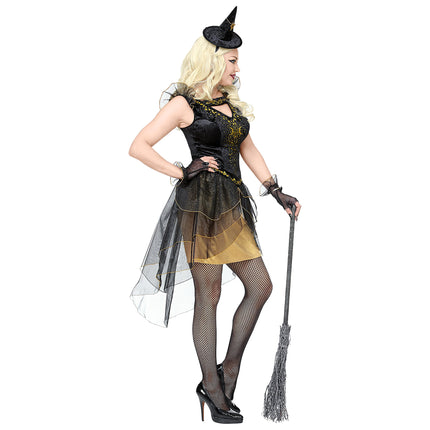 Sukienka na Halloween Black Gold Ladies Witch