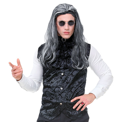 Kamizelka na Halloween czarny gotyk