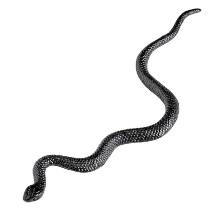 Czarny sztuczny wąż 12,5cm 12szt