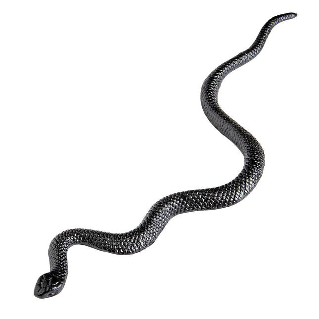 Czarny sztuczny wąż 12,5cm 12szt
