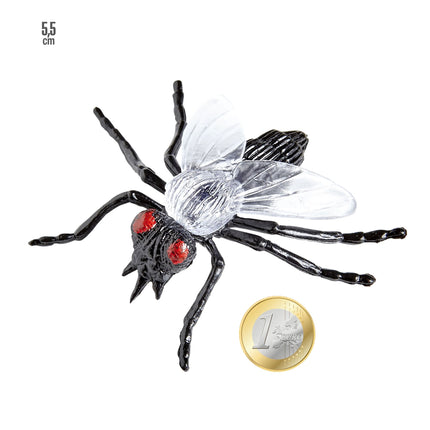Halloweenowe sztuczne muchy 5,5cm 6szt