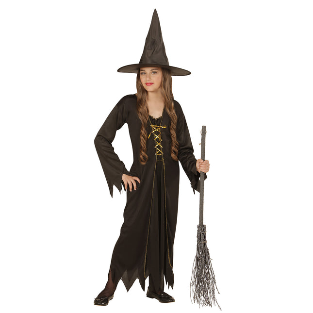 Kostium na Halloween Brązowa dziecięca czarownica