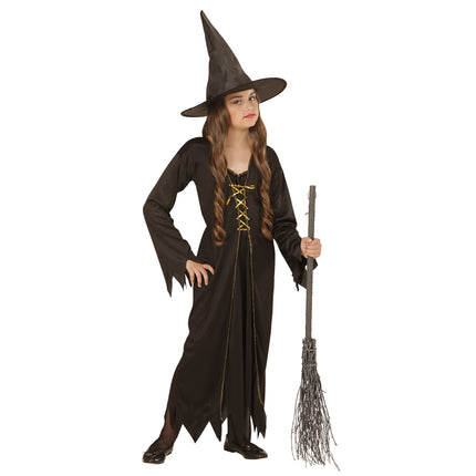 Kostium na Halloween Brązowa dziecięca czarownica