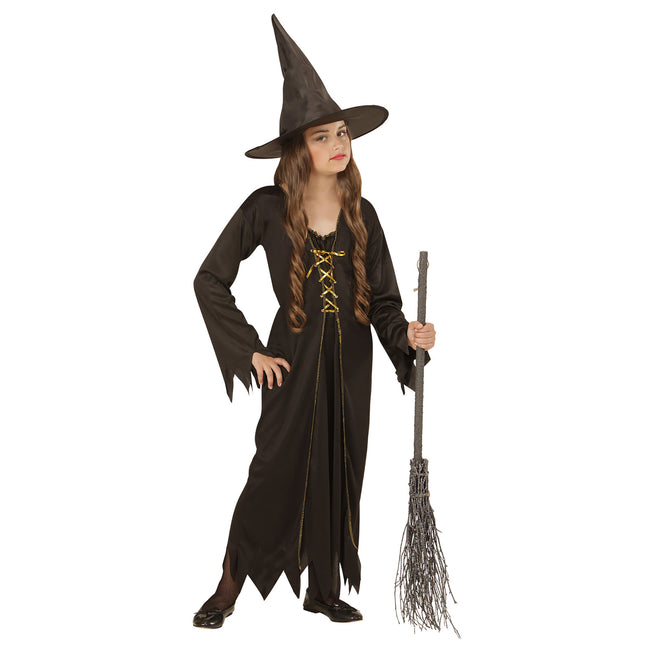 Kostium na Halloween Brązowa dziecięca czarownica