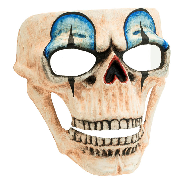Maska na Halloween Niebieska Czaszka